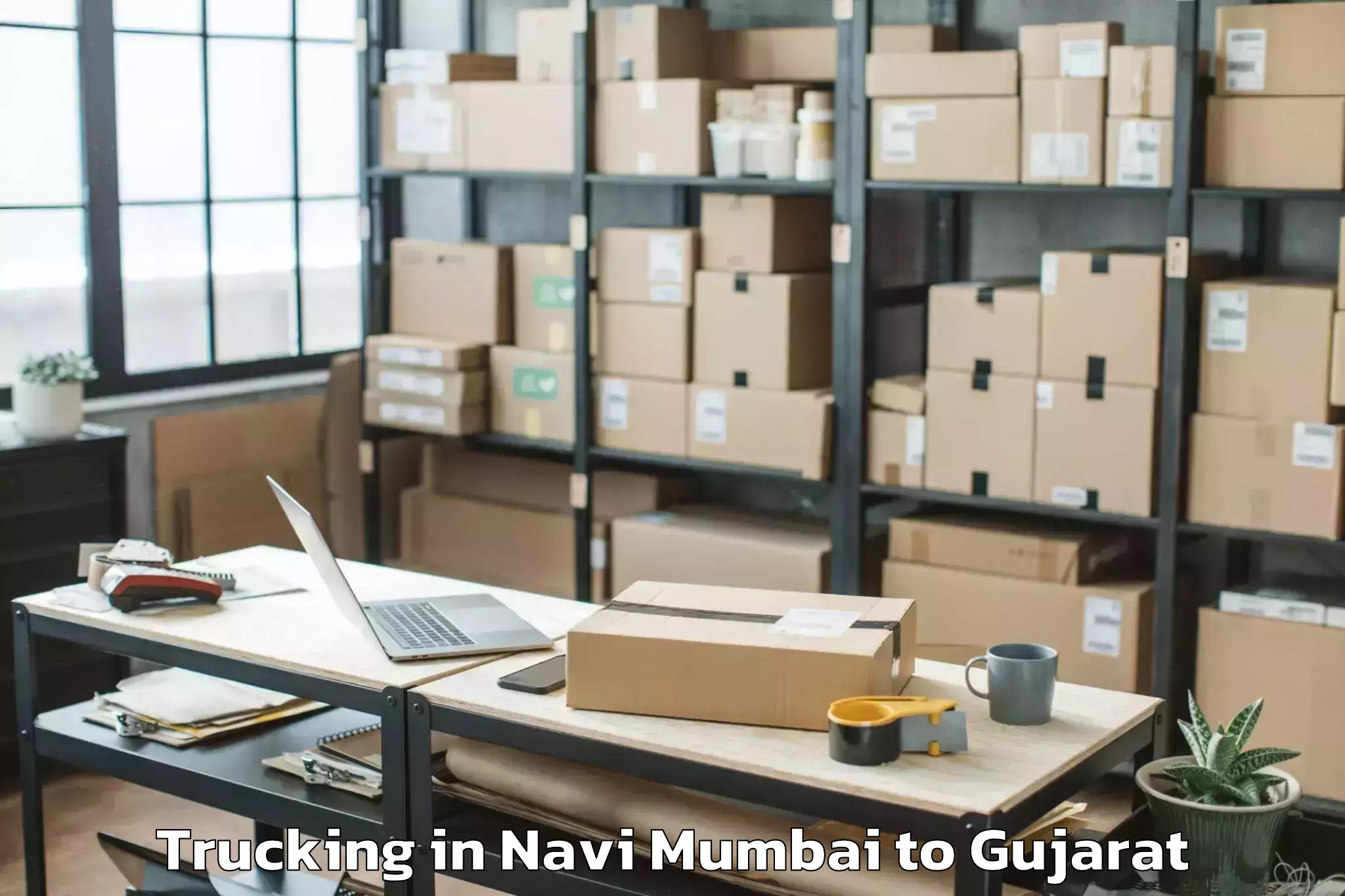 Easy Navi Mumbai to Baria Trucking Booking